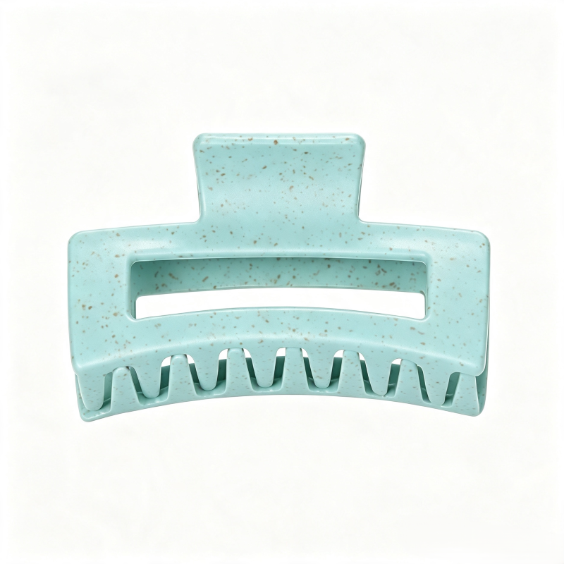 Wheat Straw Rectangular Claw Clip